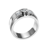 Ring Alchimie trilogy  Large 0.30 carat