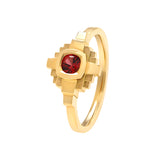 Esther ring Red sapphire 4 mm