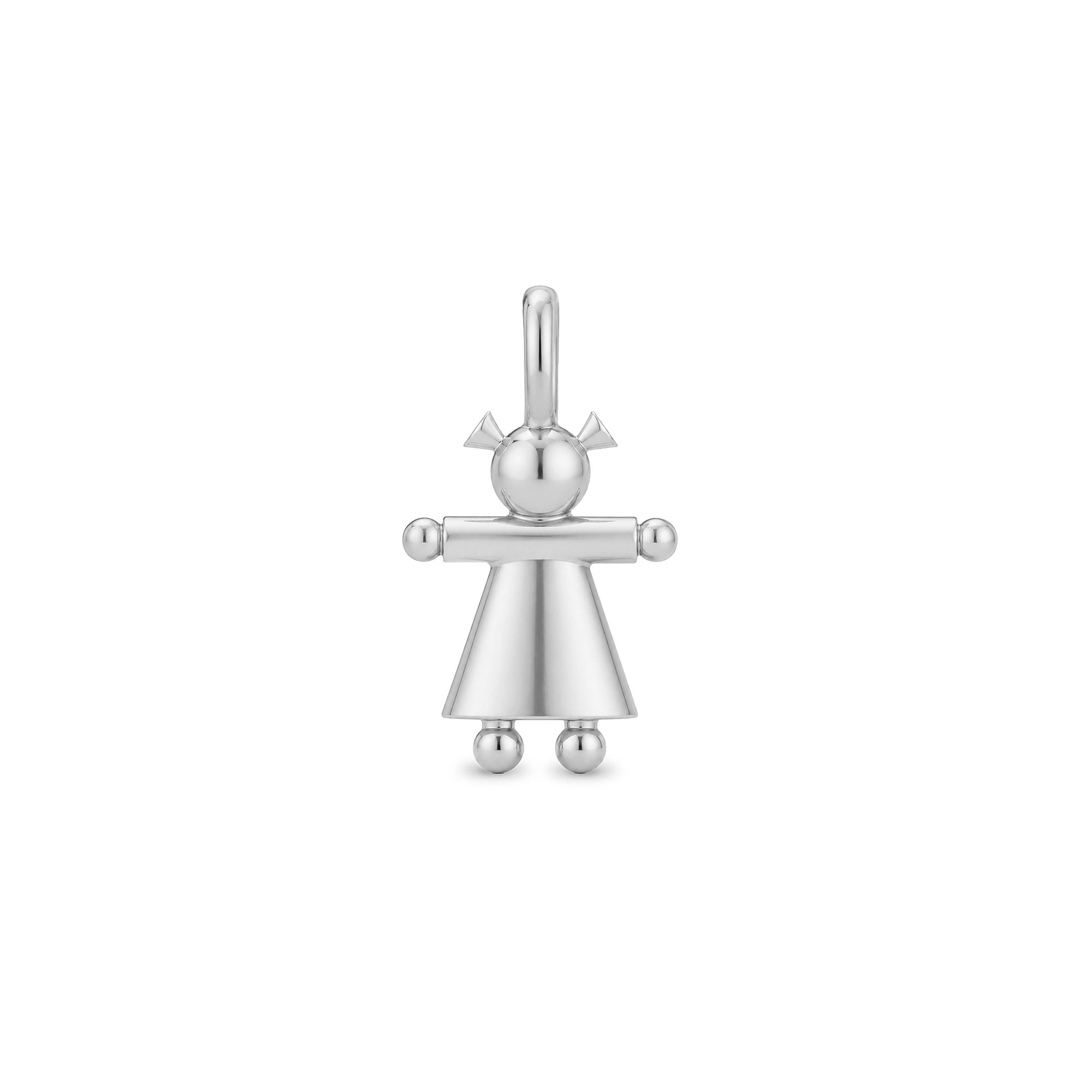 Little girl character pendant in gold Tournaire