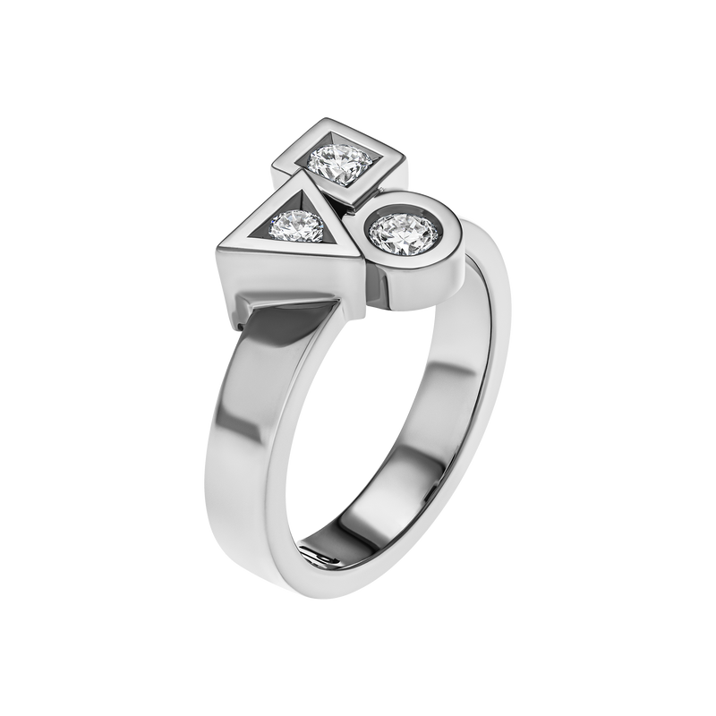 Bague trilogie tournaire hotsell