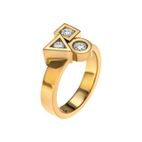 Bague Cubisme Trilogie