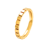 Bague anneau Cubes en or