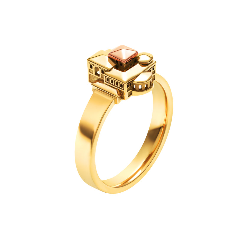 Bague architecture Monastère Baby en or