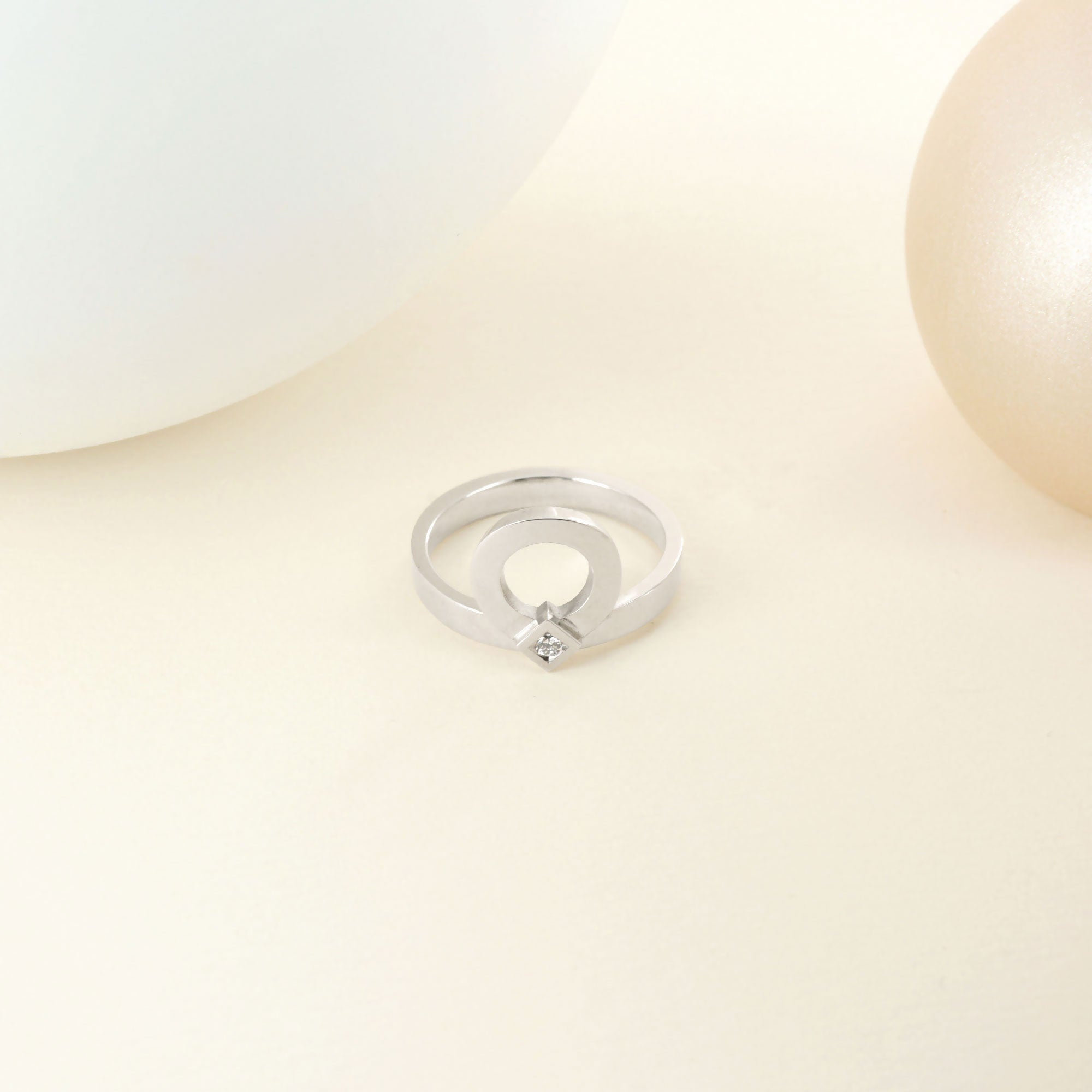 Bague Kairos en or blanc et diamant