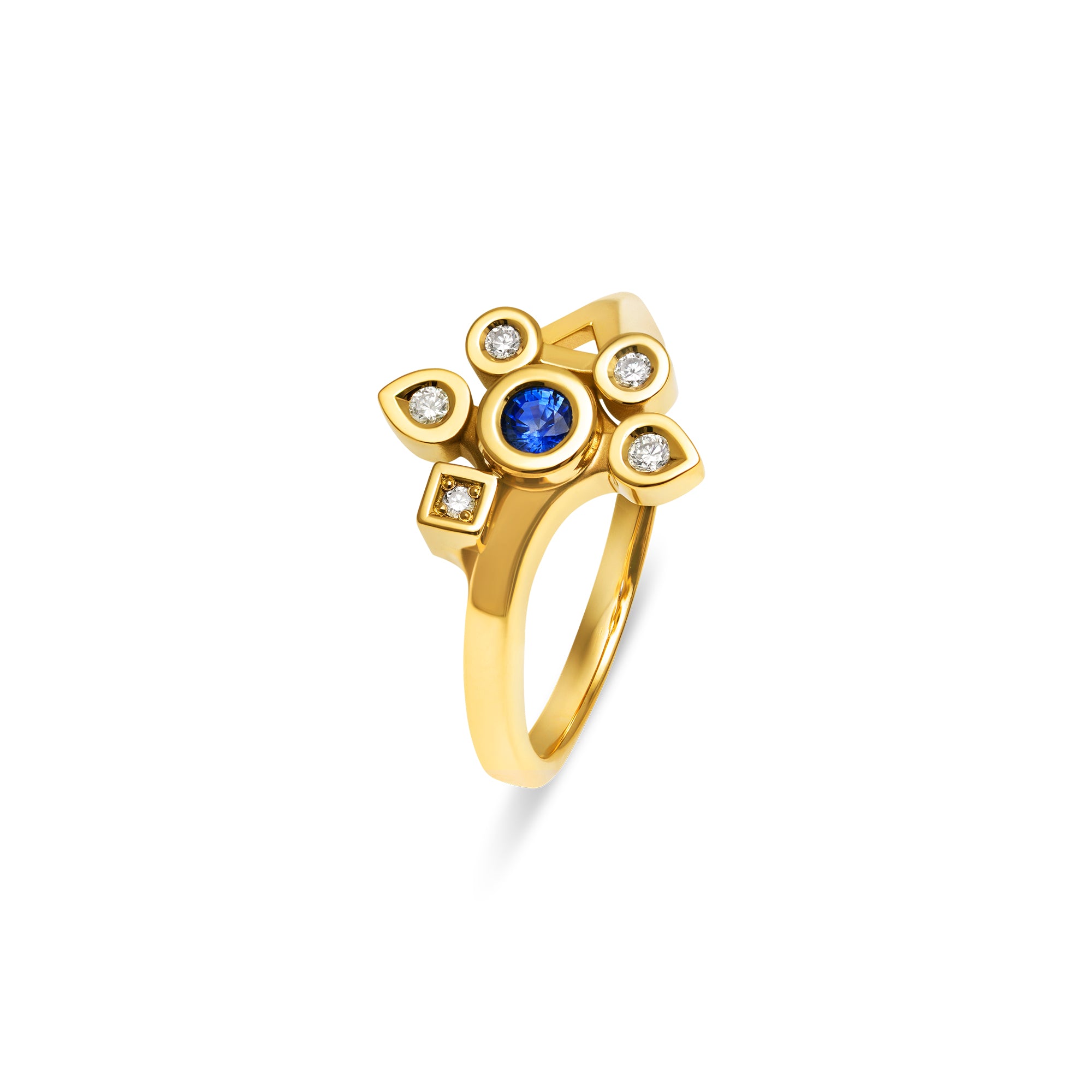 Bague Daisy small saphir et diamants