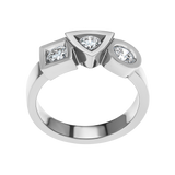 Bague Alchimie Trilogie 0,70 carat Tournaire or et diamants