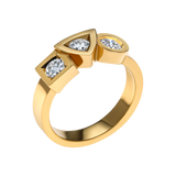 Bague Alchimie Trilogie 0,70 carat Tournaire or et diamants