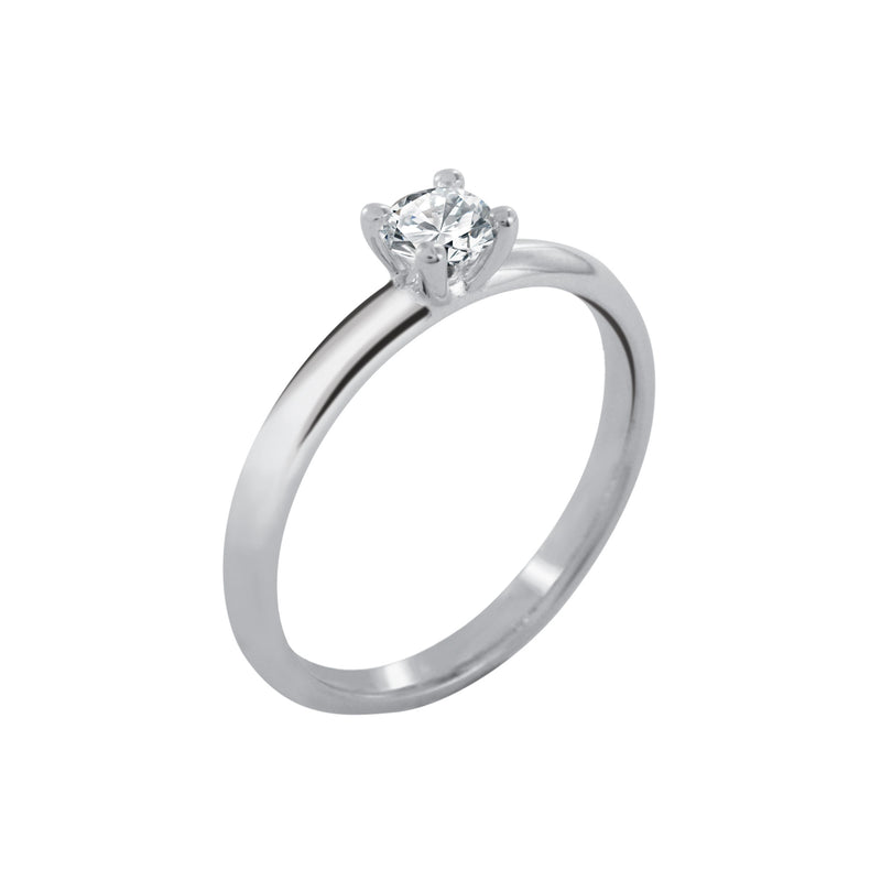 Bague Solitaire 4 Griffes Diamant