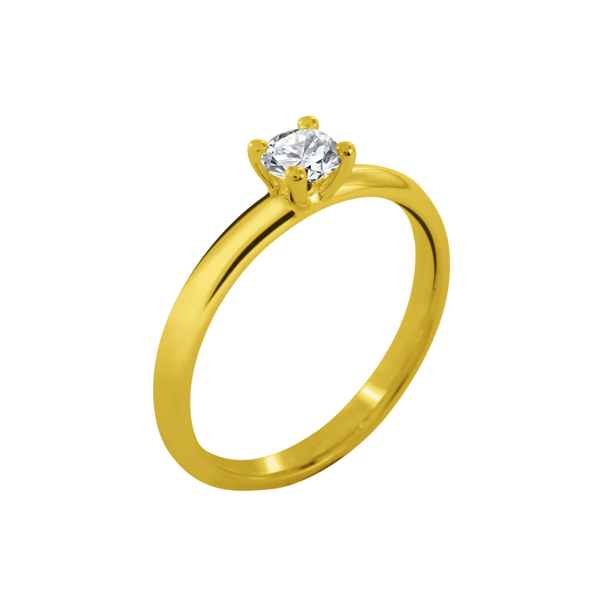 Bague Solitaire 4 Griffes Diamant