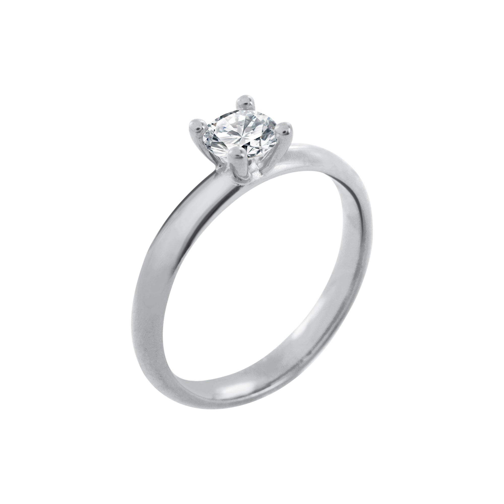Bague Solitaire 4 Griffes Diamant