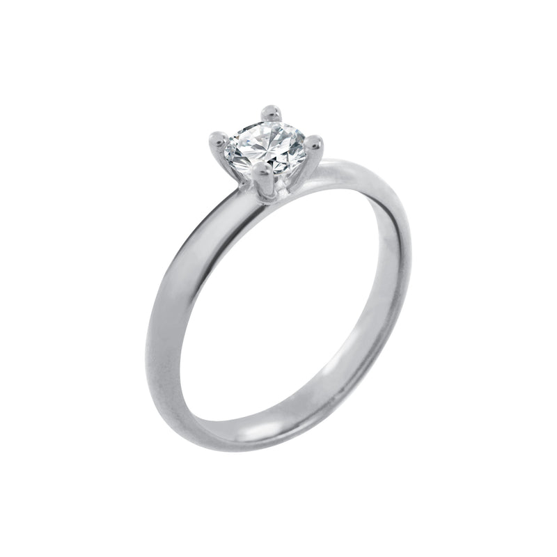 Bague Solitaire 4 Griffes Diamant