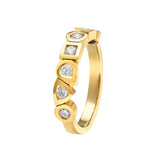 Alliance Alchimie small avec 7 diamants en or