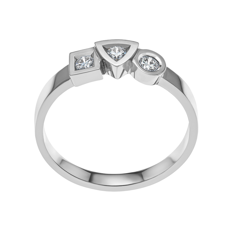 Ring Alchimie trilogy  0.15 carat