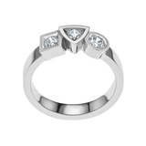 Ring Alchimie trilogy  0.50 carat Tournaire gold and diamonds