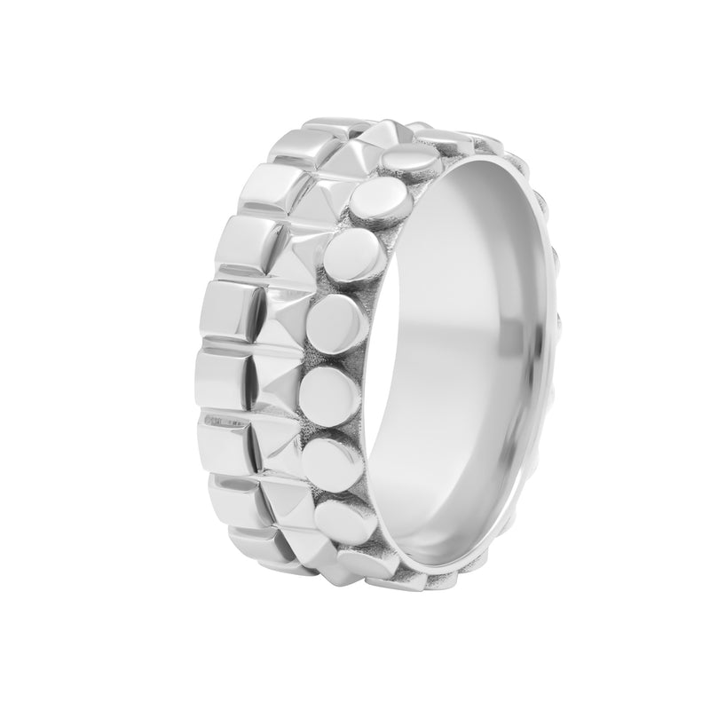 Bague anneau Trilogie 3 rangs en or
