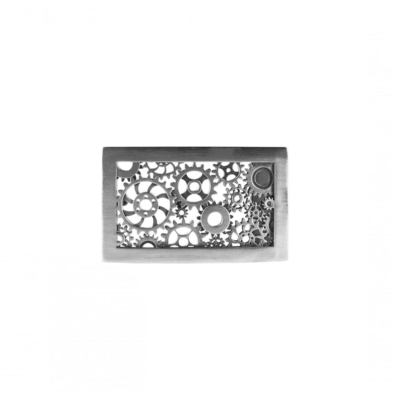 Boucle de ceinture Engrenages en argent