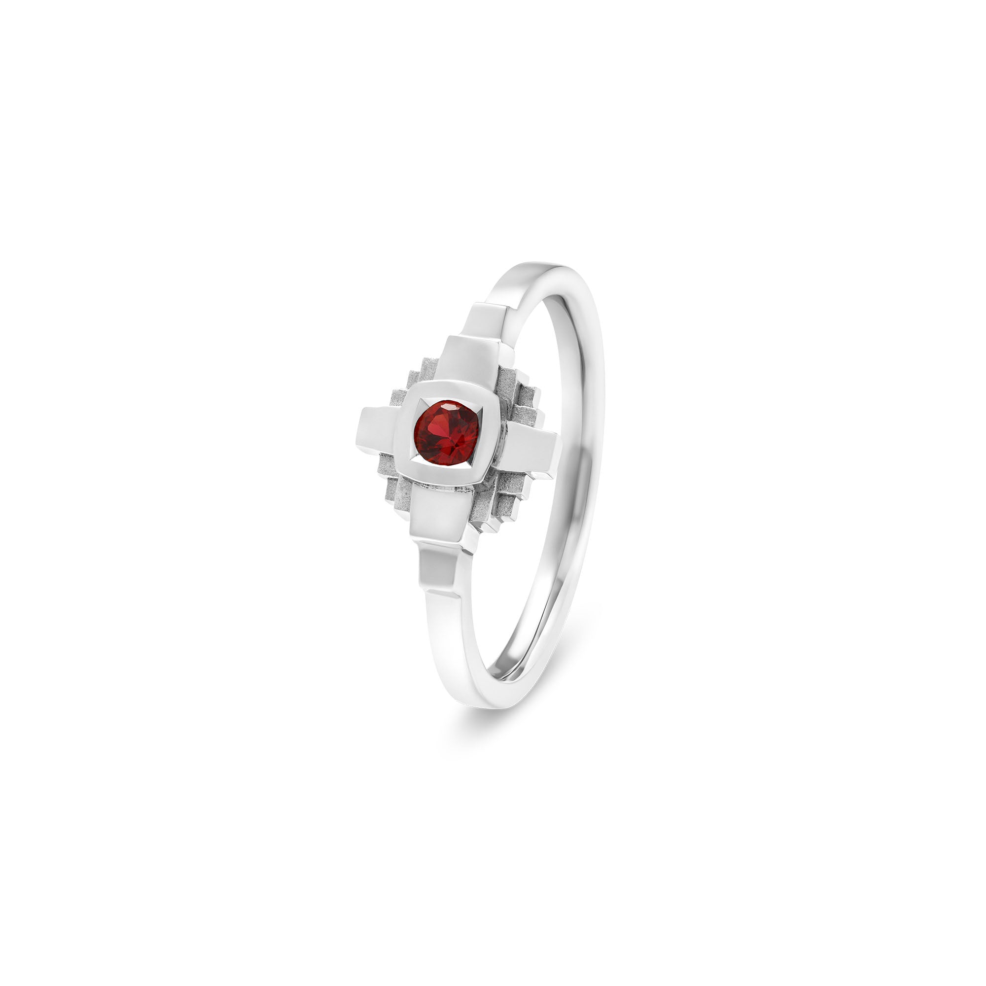 Esther ring 3 mm red sapphire
