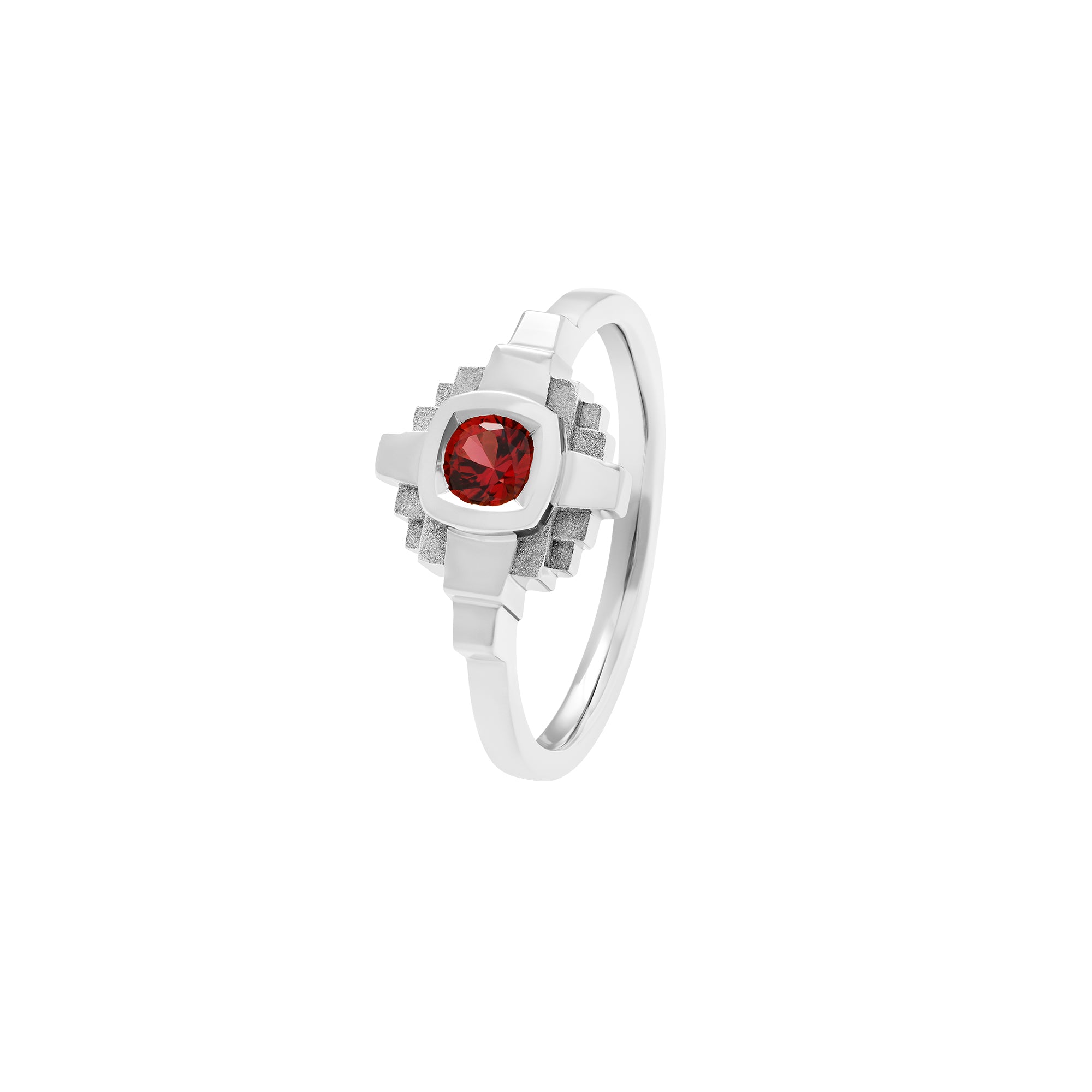 Bague Esther Saphir rouge 4 mm