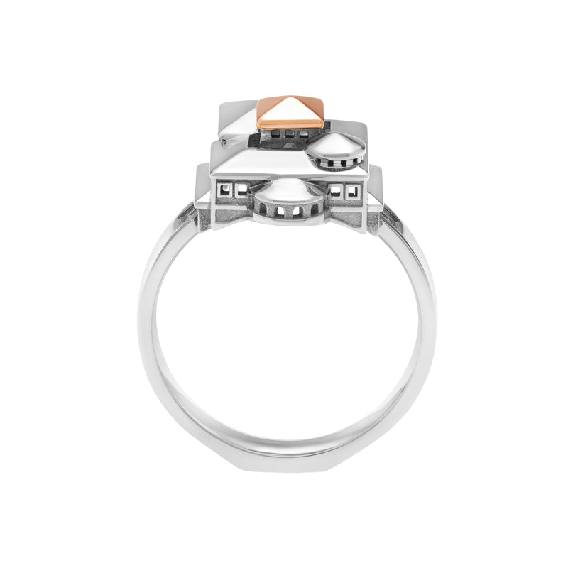 Bague Architecture Monastère Small en or