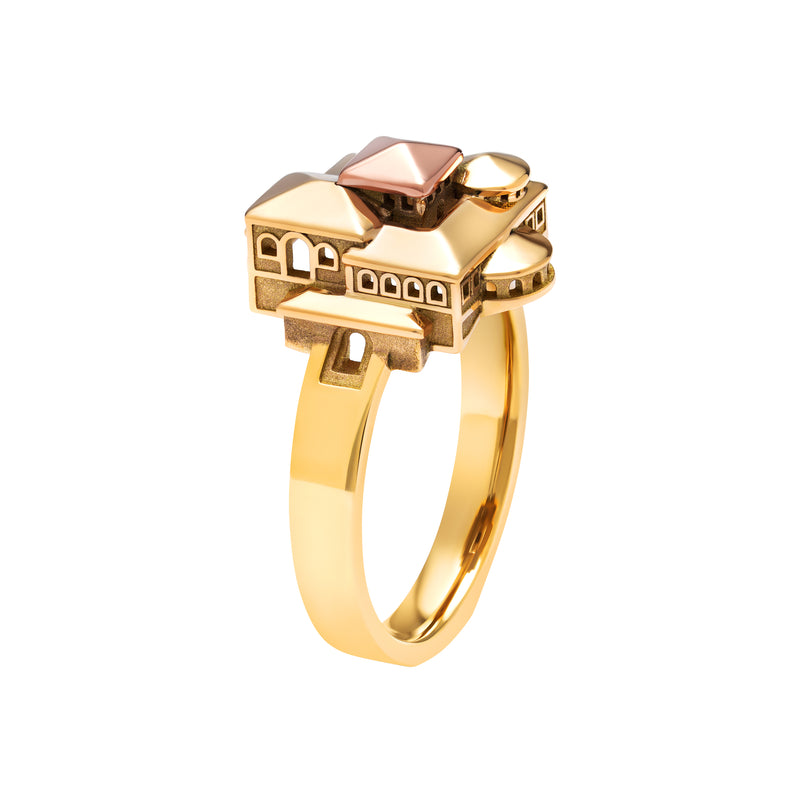 Bague Architecture Monastère Small en or