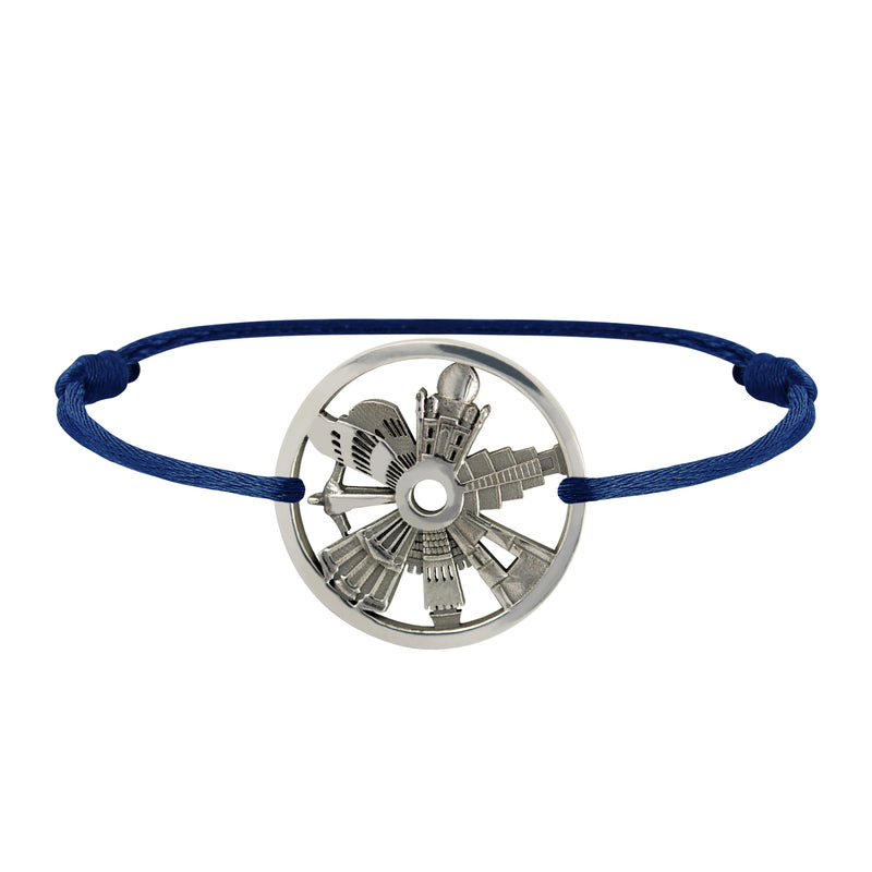 Bracelet 7 Merveilles Du Monde en Argent