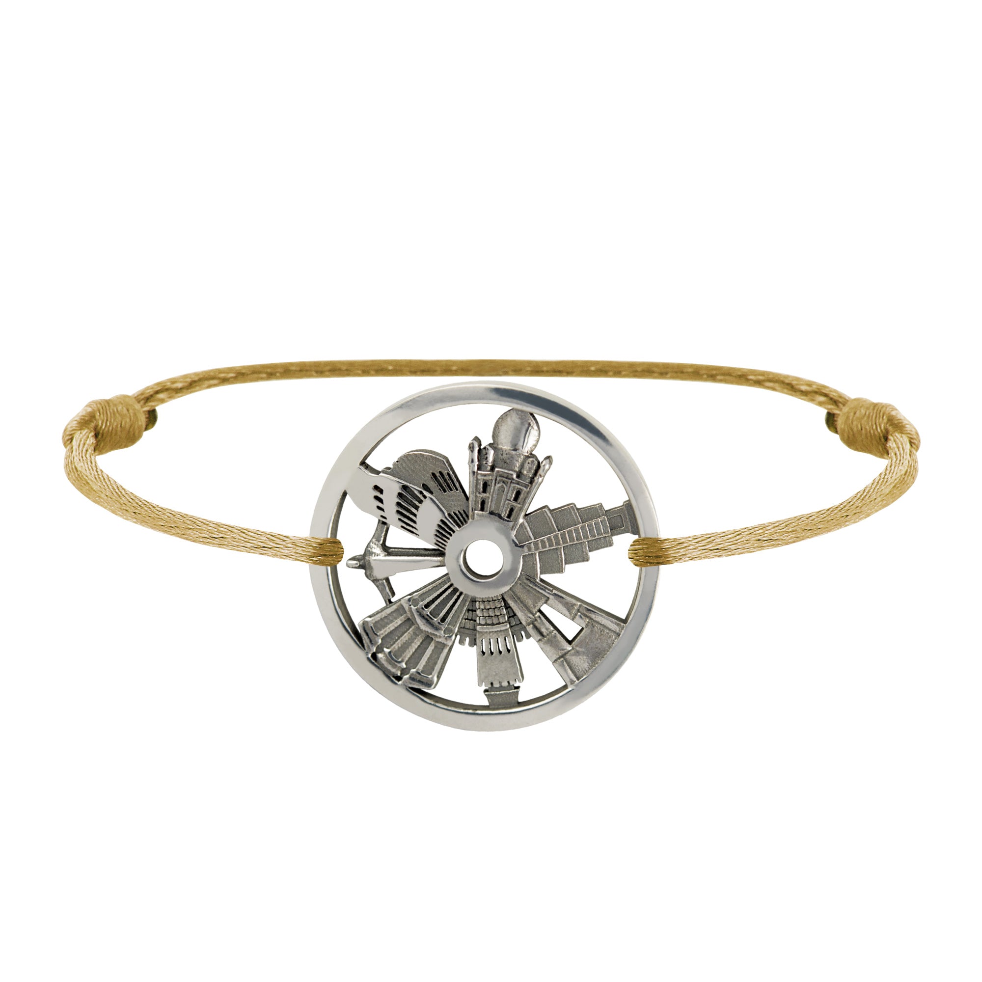 Silver Bracelet 7 Merveilles Du Monde