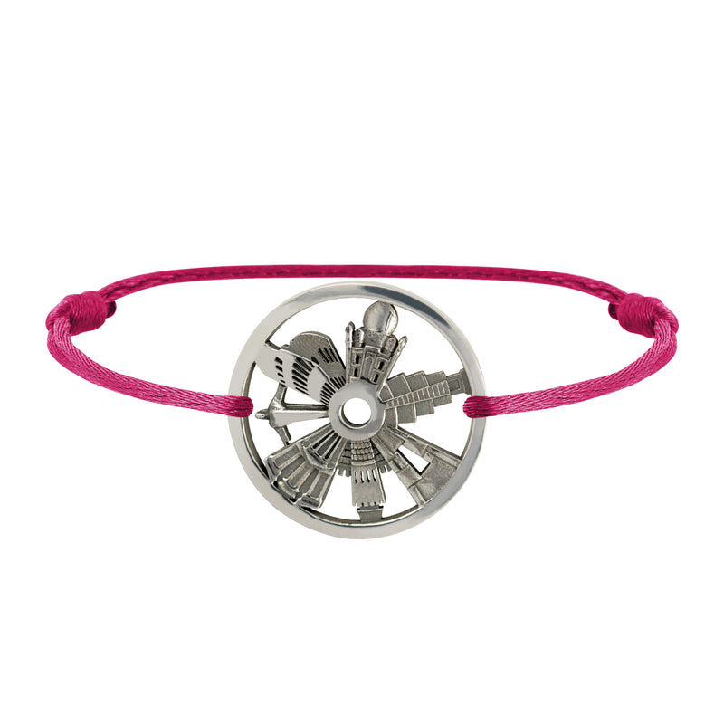 Bracelet 7 Merveilles Du Monde en Argent