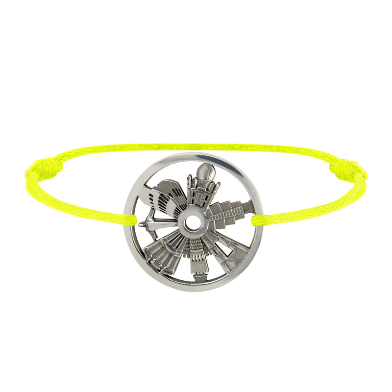 Bracelet 7 Merveilles Du Monde en Argent