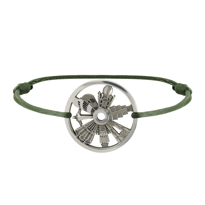 Bracelet 7 Merveilles Du Monde en Argent