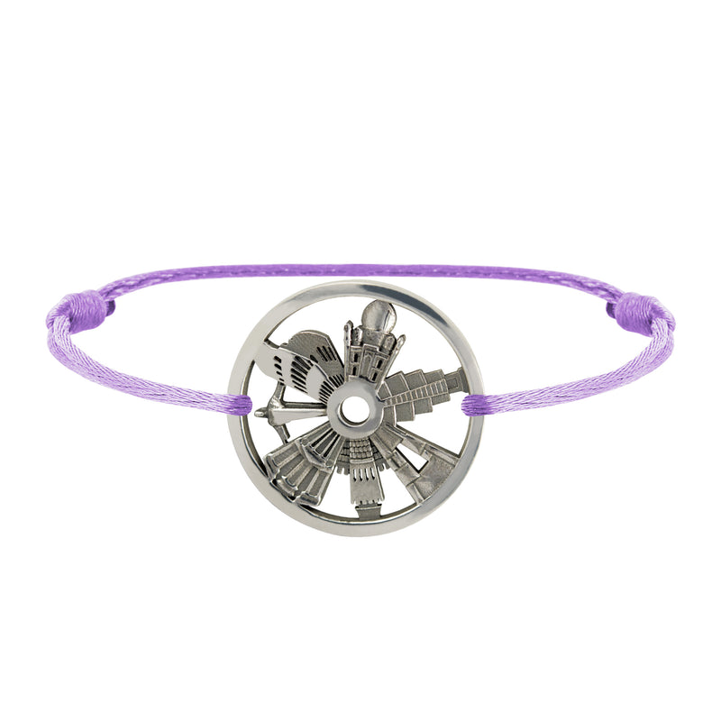 Bracelet 7 Merveilles Du Monde en Argent