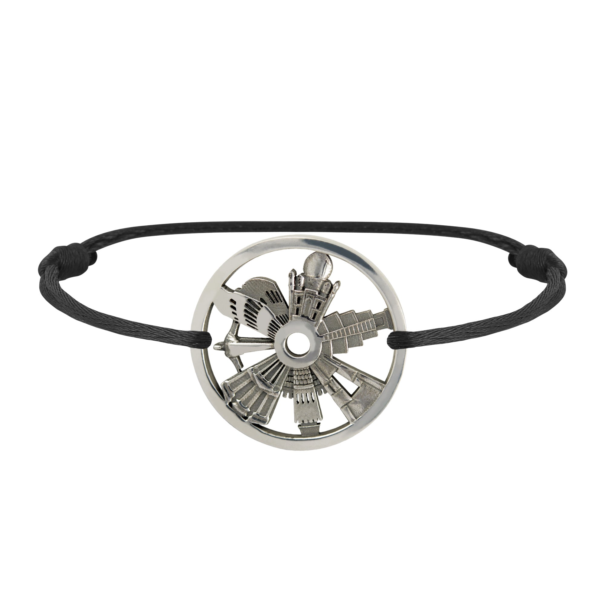 Silver Bracelet 7 Merveilles Du Monde