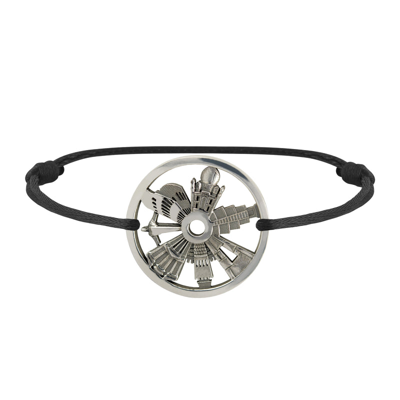 Bracelet 7 Merveilles Du Monde en Argent