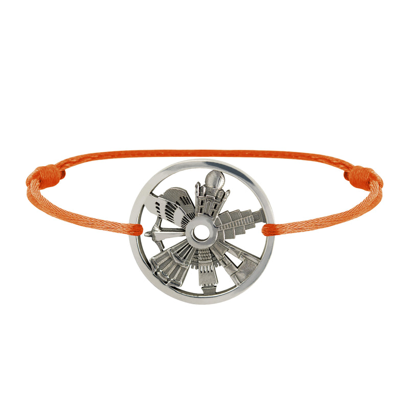 Bracelet 7 Merveilles Du Monde en Argent