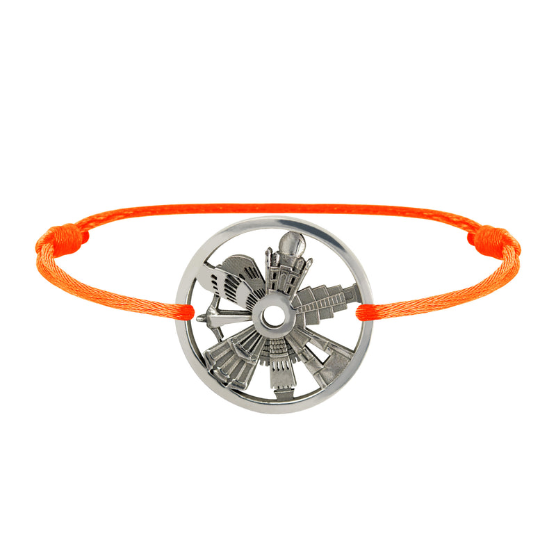 Bracelet 7 Merveilles Du Monde en Argent