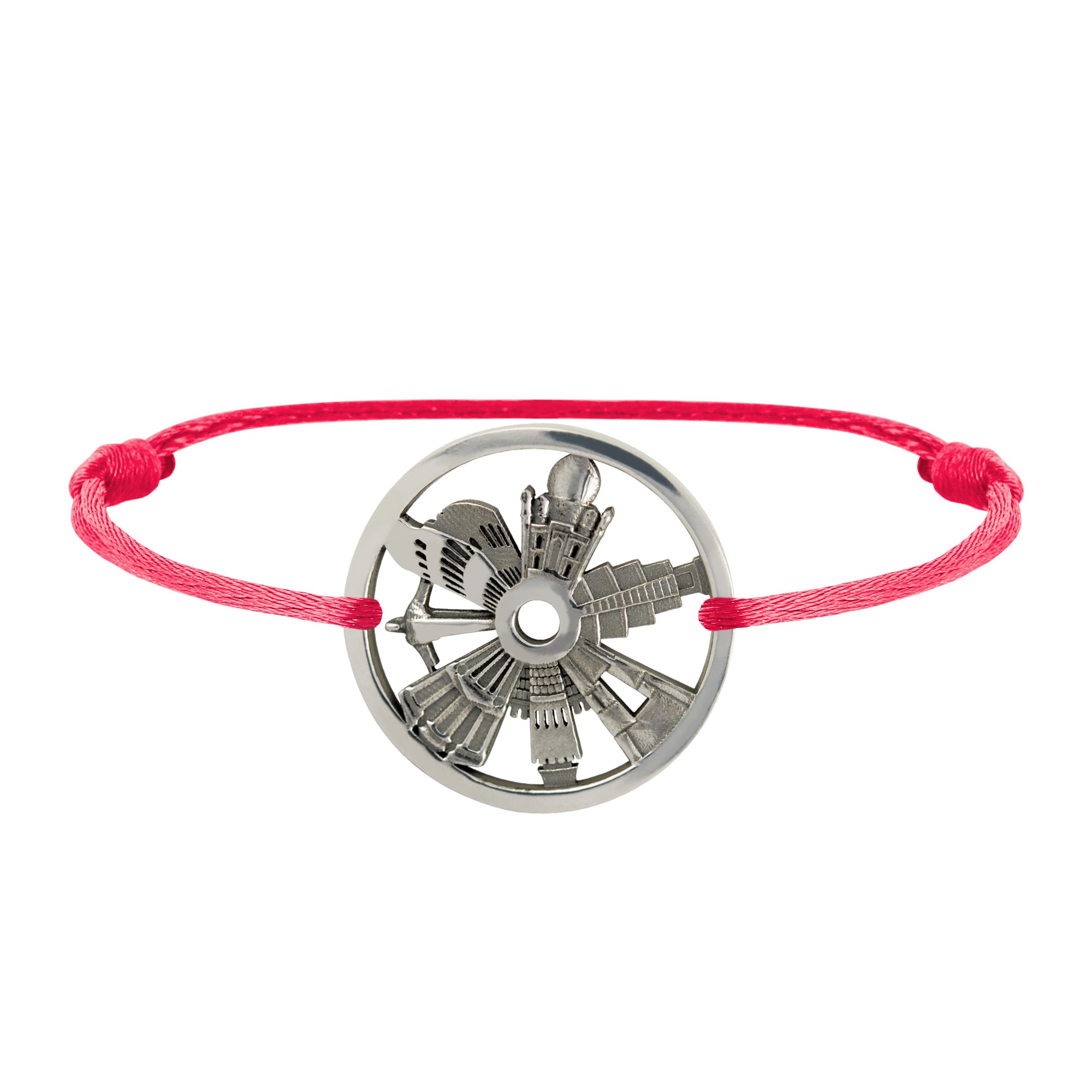 Silver Bracelet 7 Merveilles Du Monde