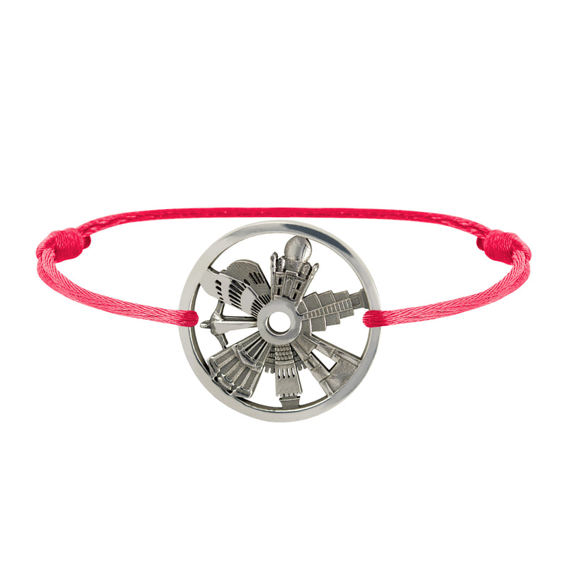 Bracelet 7 Merveilles Du Monde en Argent