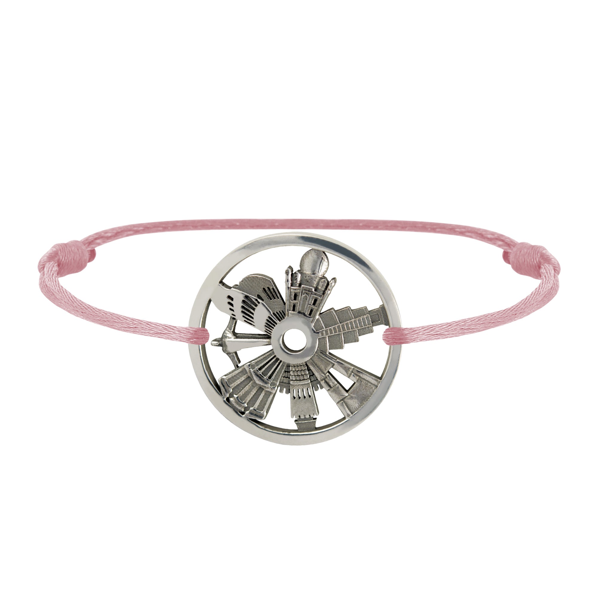 Silver Bracelet 7 Merveilles Du Monde