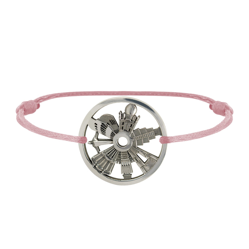 Bracelet 7 Merveilles Du Monde en Argent