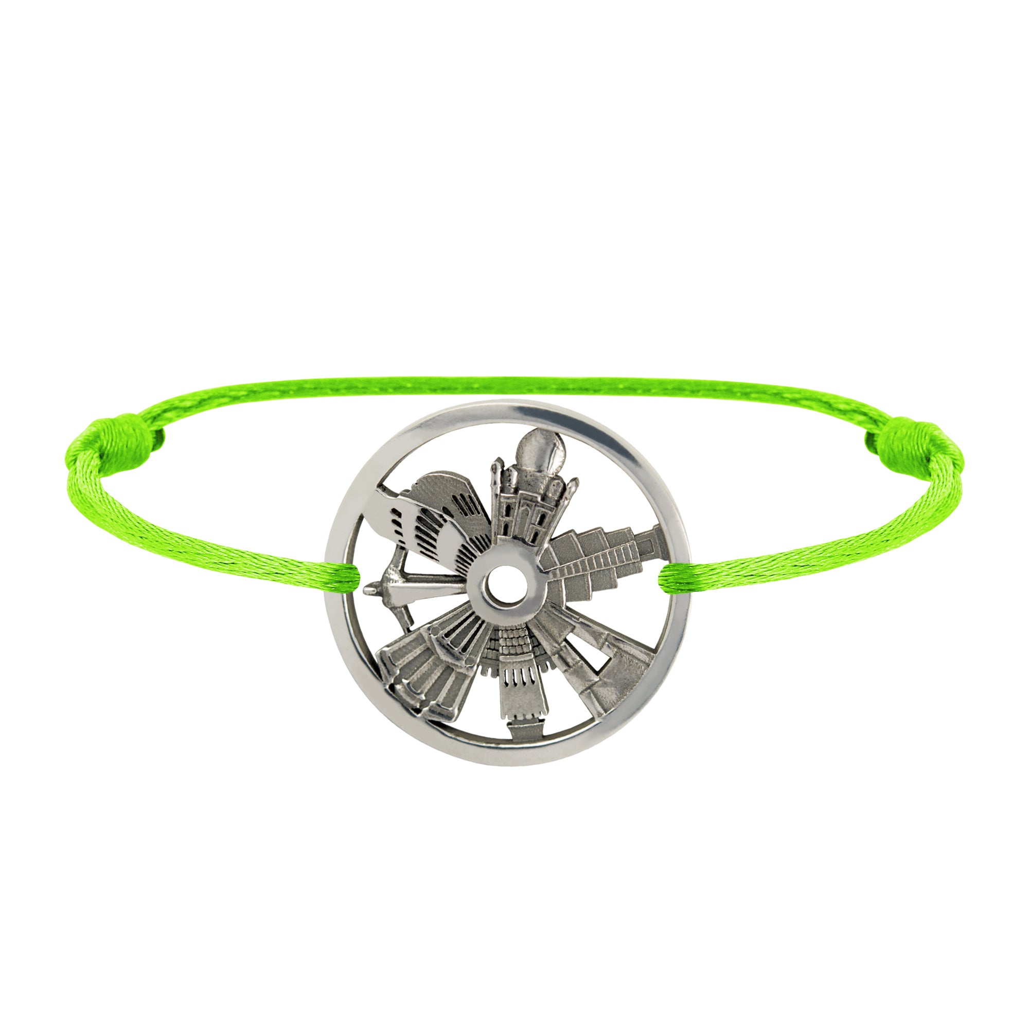 Silver Bracelet 7 Merveilles Du Monde