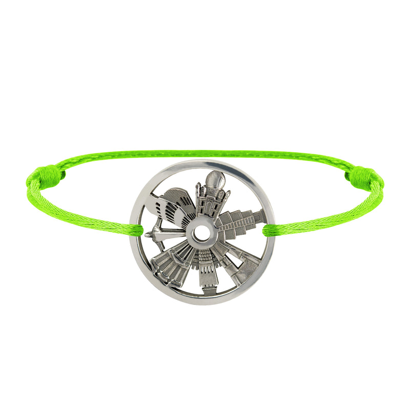 Bracelet 7 Merveilles Du Monde en Argent
