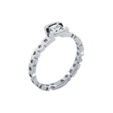 Bague Solitaire Diamant Alchimie Coussin