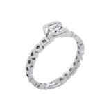 Bague Solitaire Diamant Alchimie Coussin