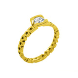 Bague Solitaire Diamant Alchimie Coussin
