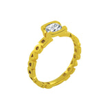 Bague Solitaire Diamant Alchimie Coussin