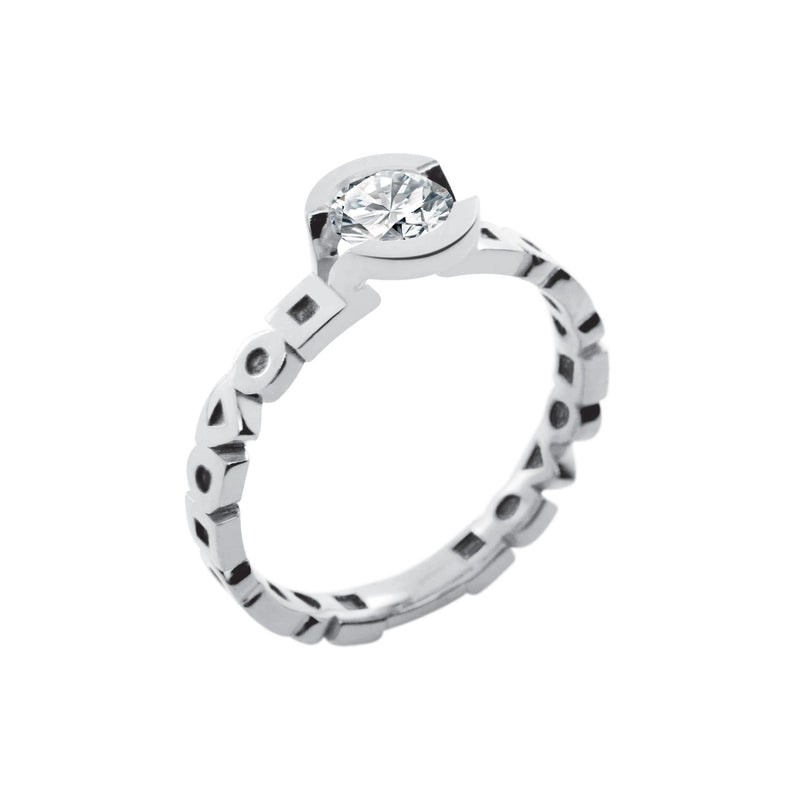 Bague Solitaire Diamant Alchimie Rond