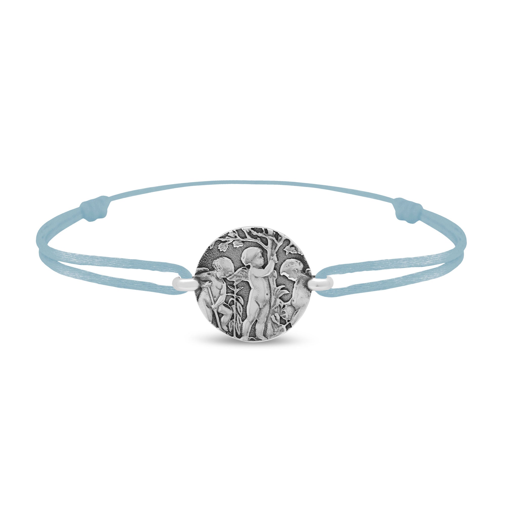 Bracelet lien anges jardiniers en argent