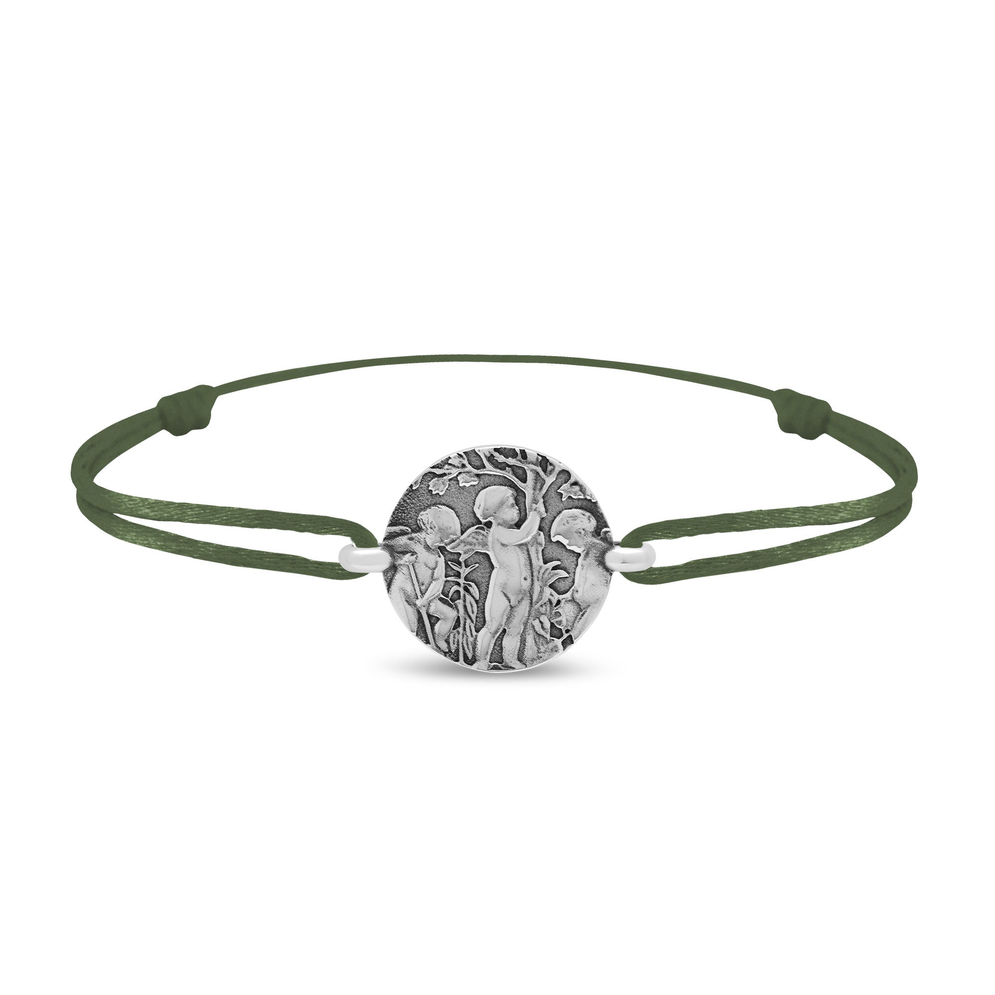 Bracelet lien anges jardiniers en argent