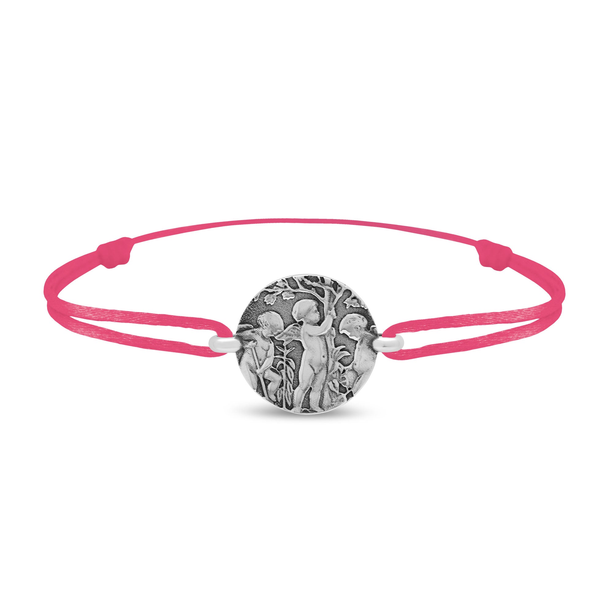 Bracelet lien anges jardiniers en argent