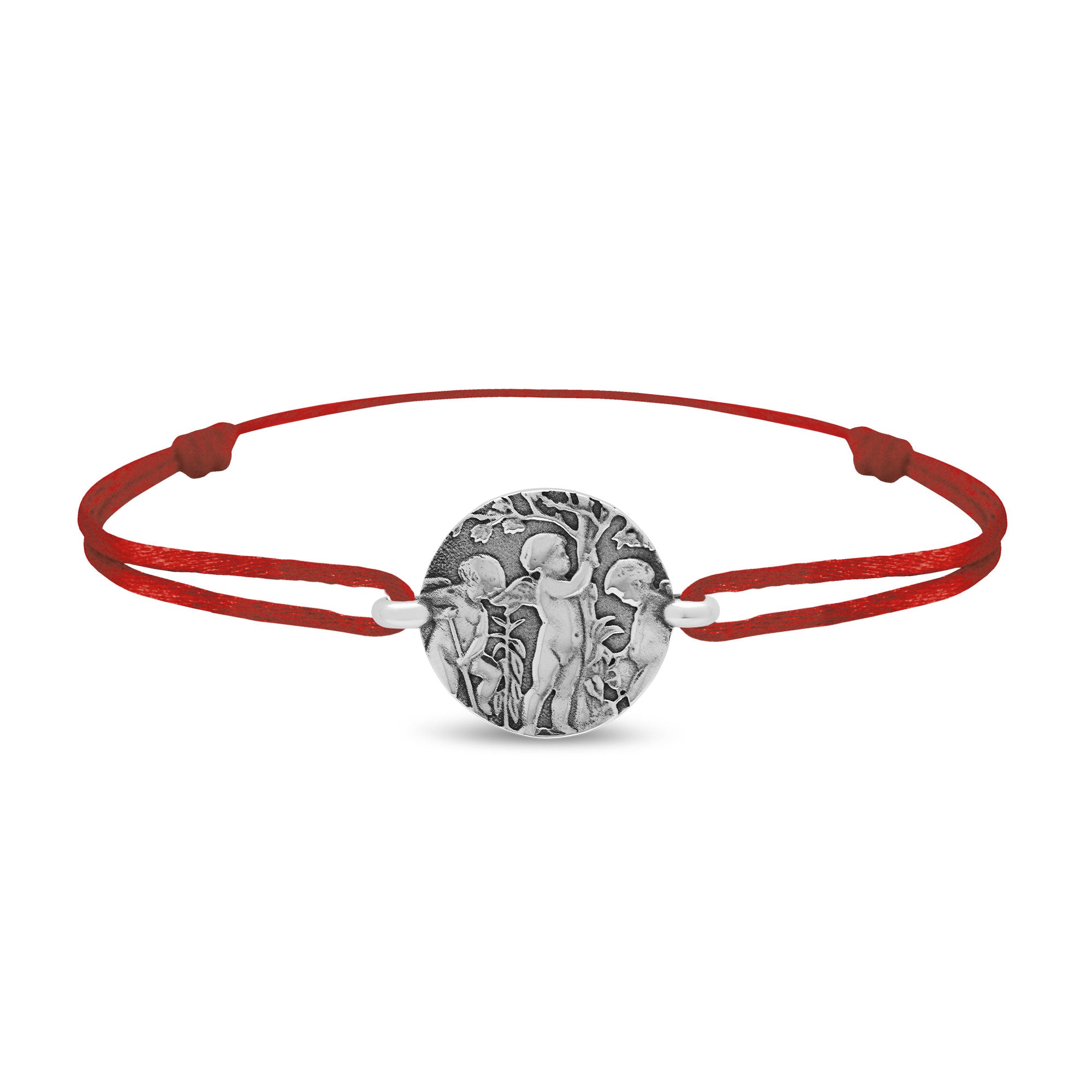 Bracelet lien anges jardiniers en argent