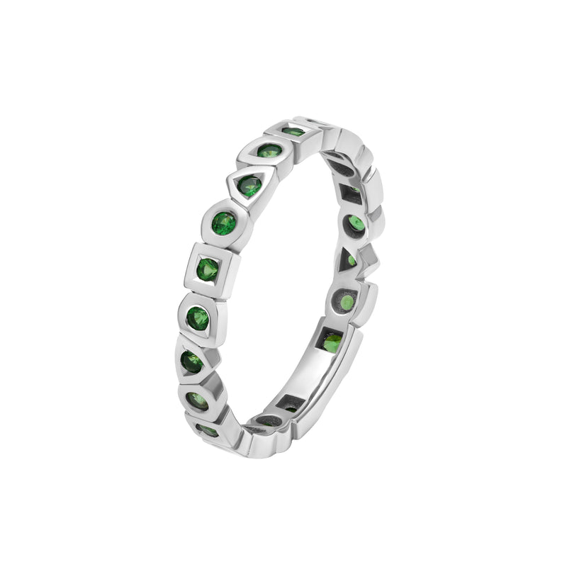 Haute Jewellery ring in 18-carat gold and emeralds